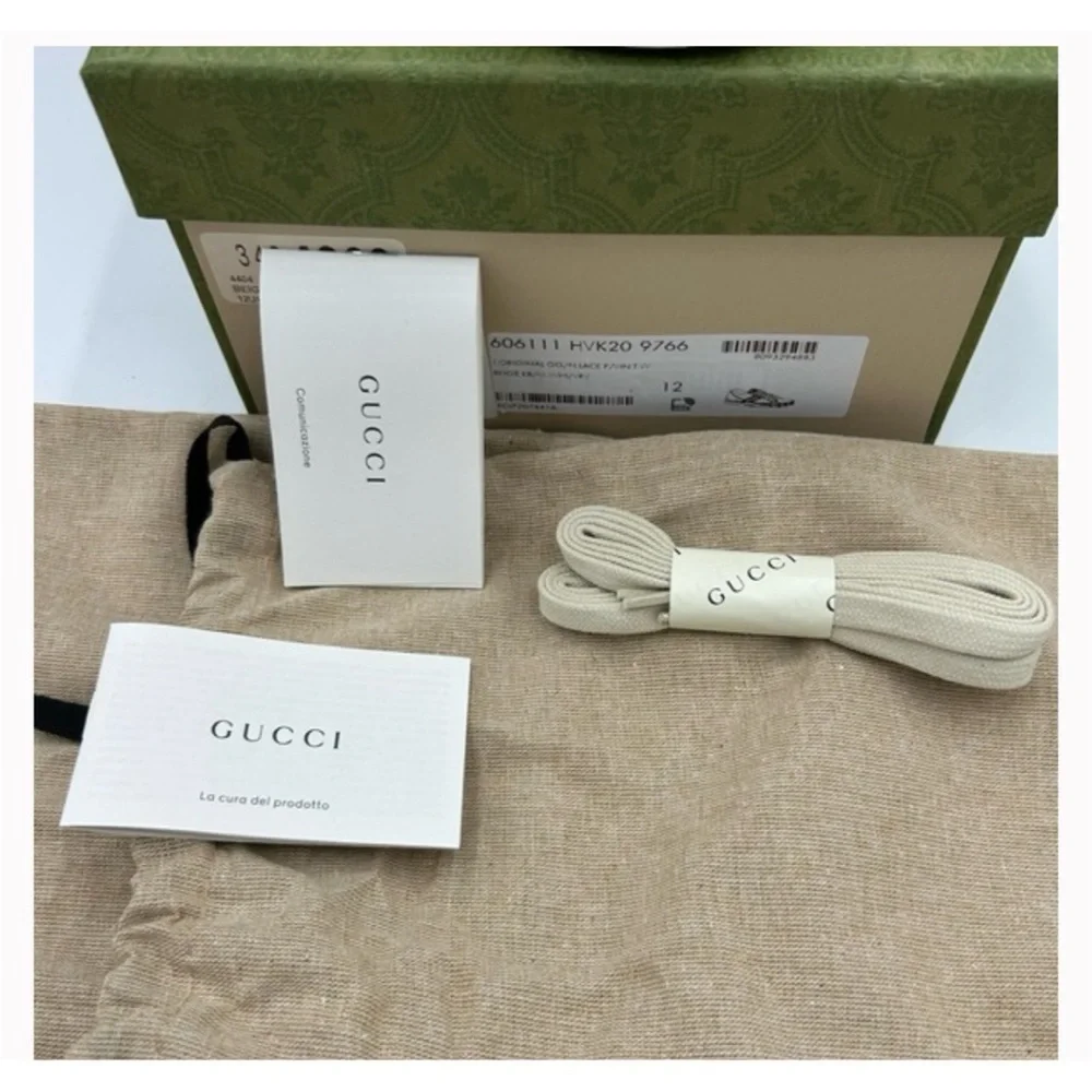Gucci tennis 1977 low top sneakers size 11 fits 11.5 made in Italy